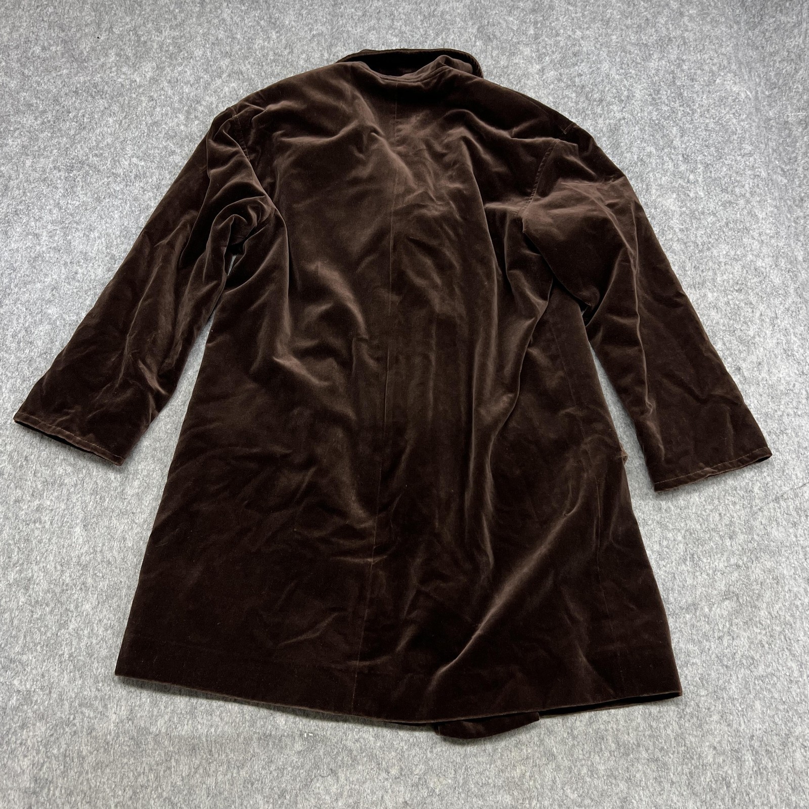 Vintage J Jill Coat Womens S Brown Velvet Toggle Lined Duster Missy Whimsigoth