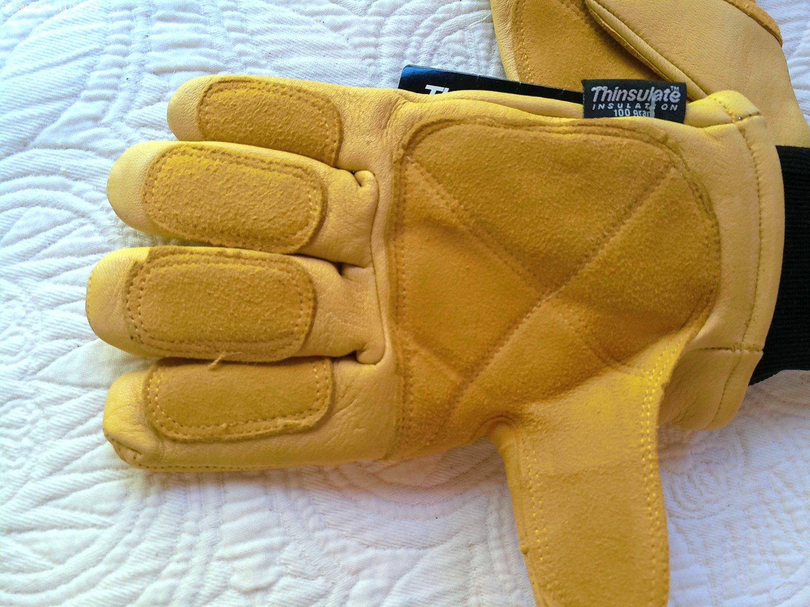 BOB DALE SIZE S WINTER LINED DEERSKIN GLOVE 100 GRAM THINSULATE CUFFS HOLDS HEAT