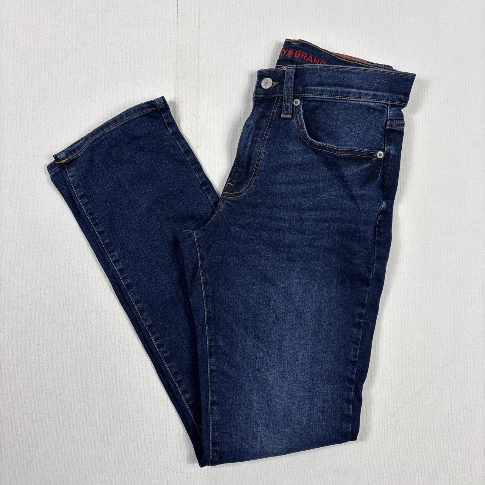 Lucky Brand Mens 223 Straight Blue Jeans Stretch Denim Dark 30×34