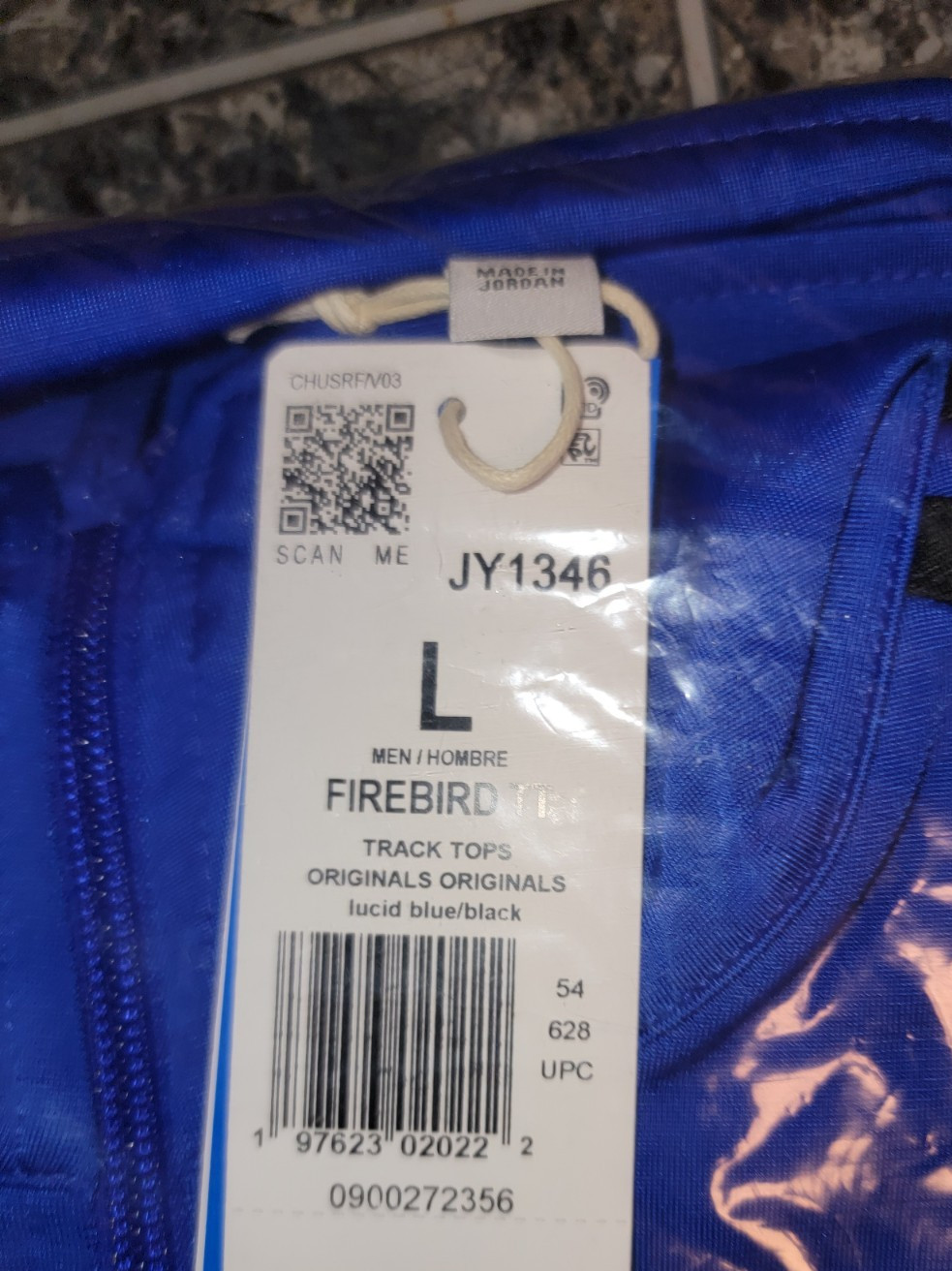 NEW MEN’S ADIDAS ORIGINALS FIREBIRD TREFOIL TRACK JACKET ~SIZE LARGE #JY1346