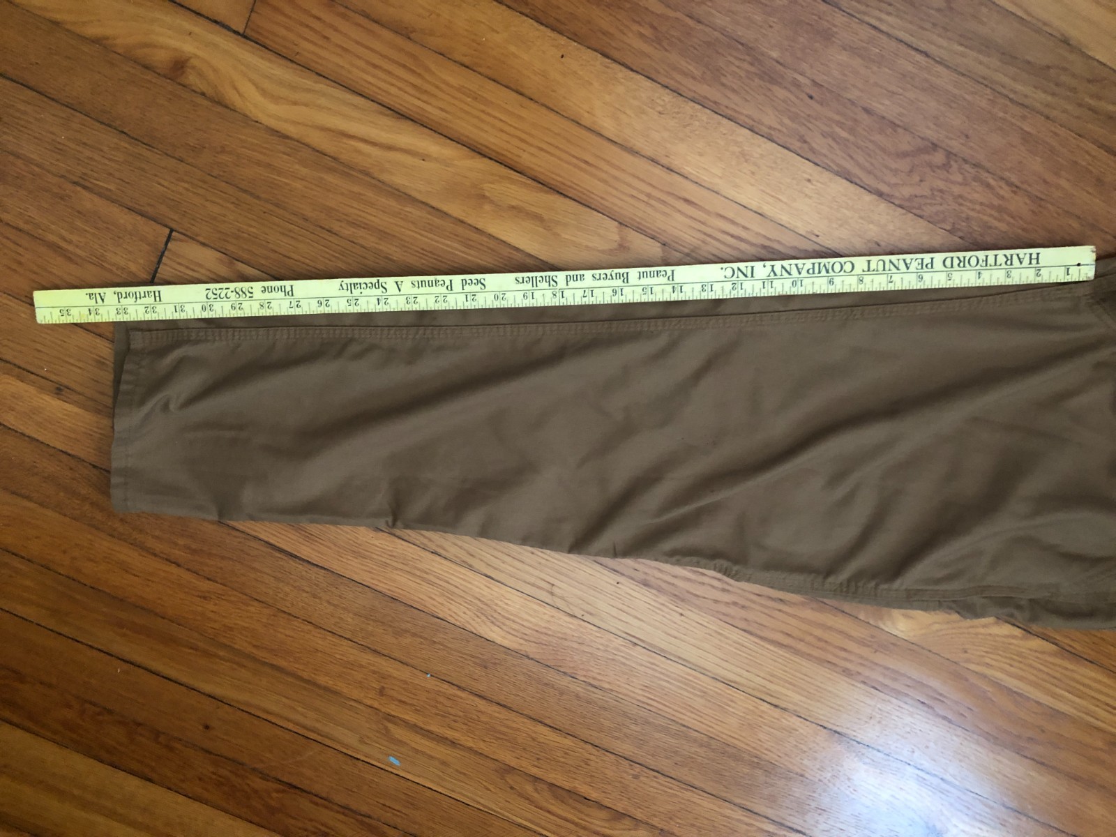 Carhartt Carpenter Brown Dungaree Fit Canvas Work Pants Men Size 32×34