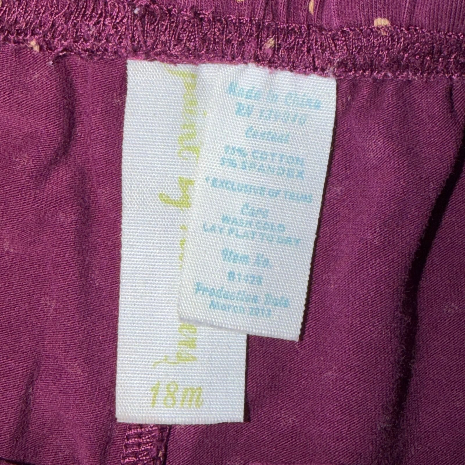 Matilda Jane Purple Polka Dot Ruffle Bell Bottom Pants Girls Size 18 Months