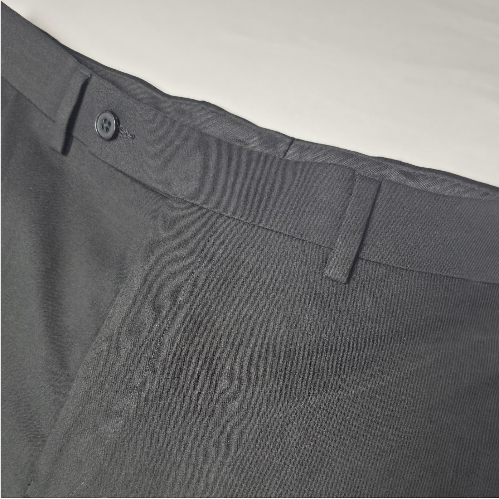 Classic Mens Dress Pants 32×32 Black Officecore Business Casual Trouser NEW