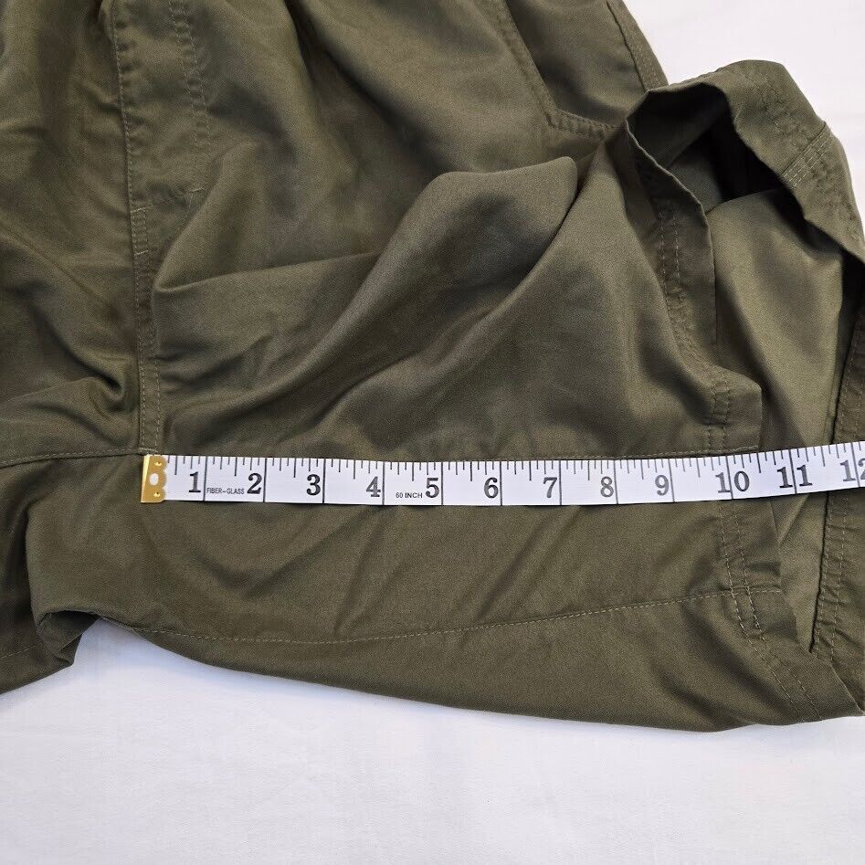 prAna Men’s Green Mojo Shorts 10″ Inseam Pull On Stretch Waist Size XXL