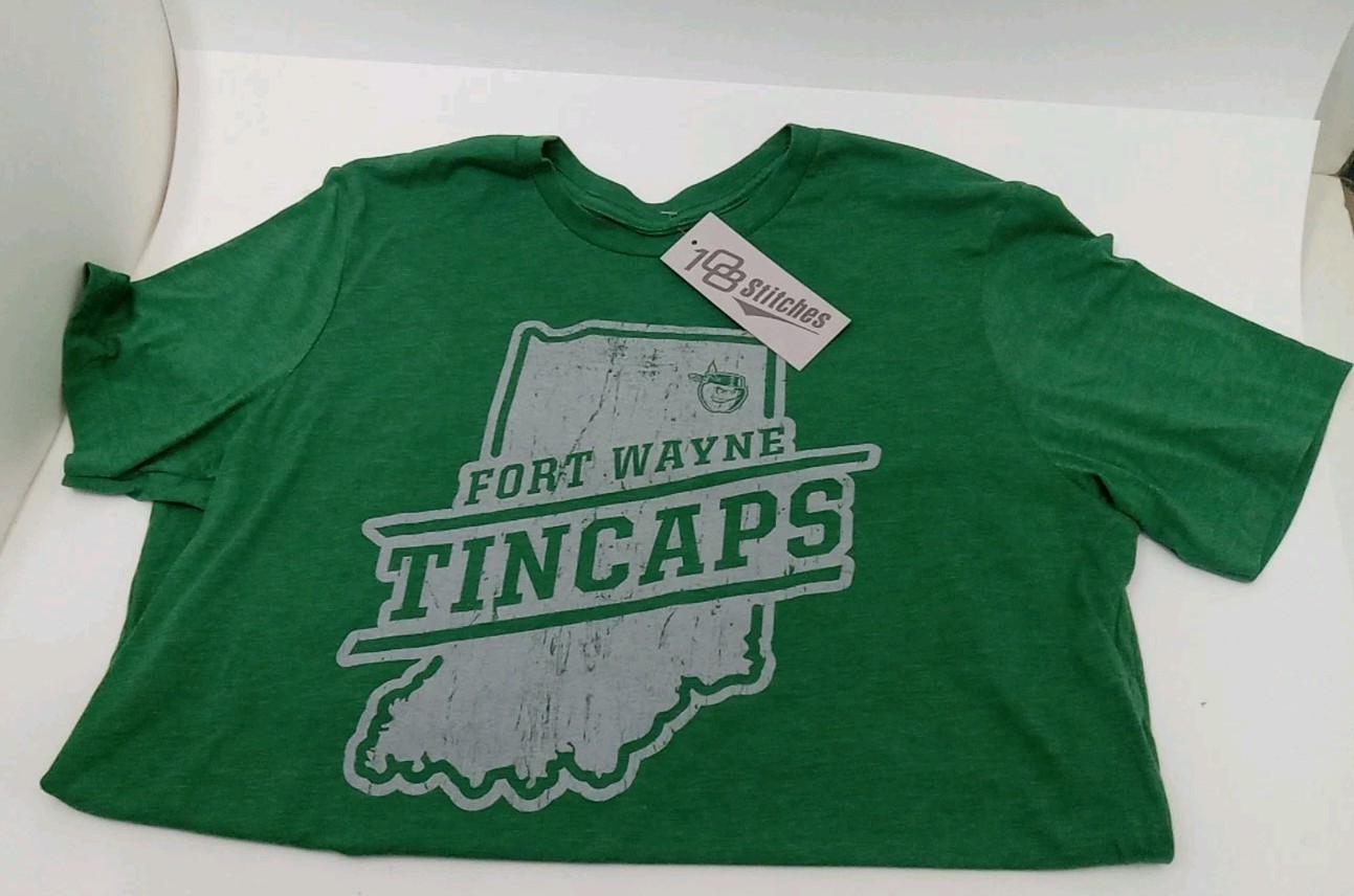 108 Stitches GreenFort Wayne Tin Caps Hoosier State Tee-shirt Large