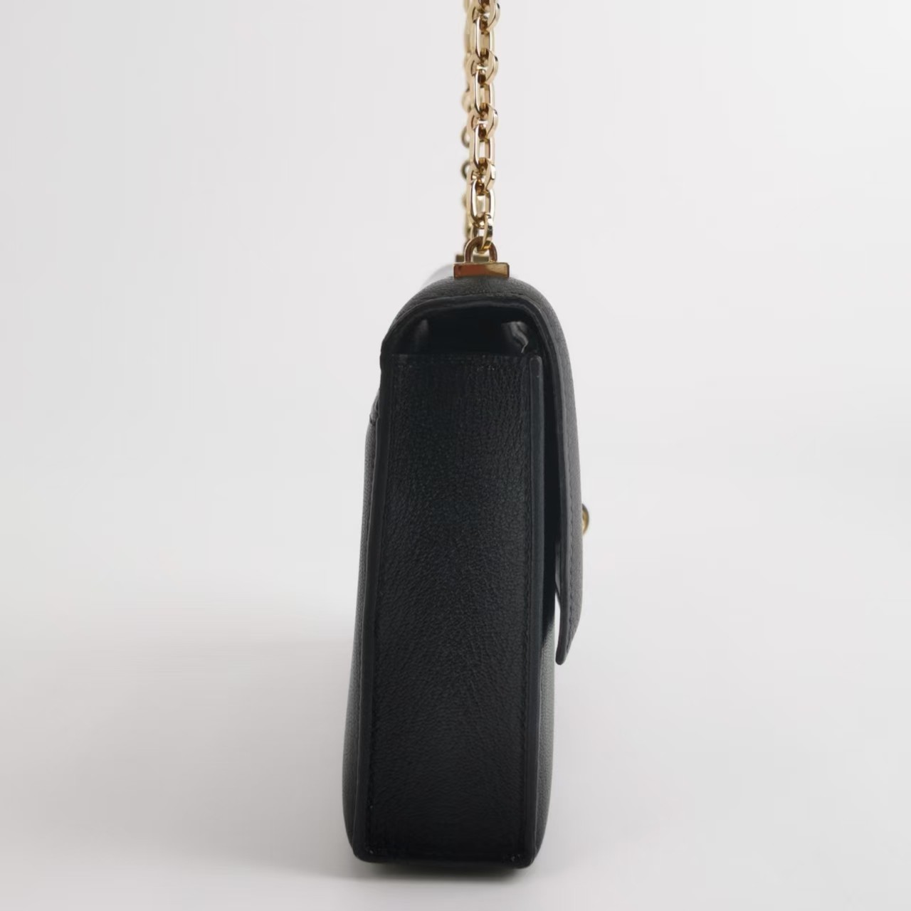 Hermes Verrou Mini 17 Chevre Mysore Black 89 Noir Permabrass Gold Hardware Auth