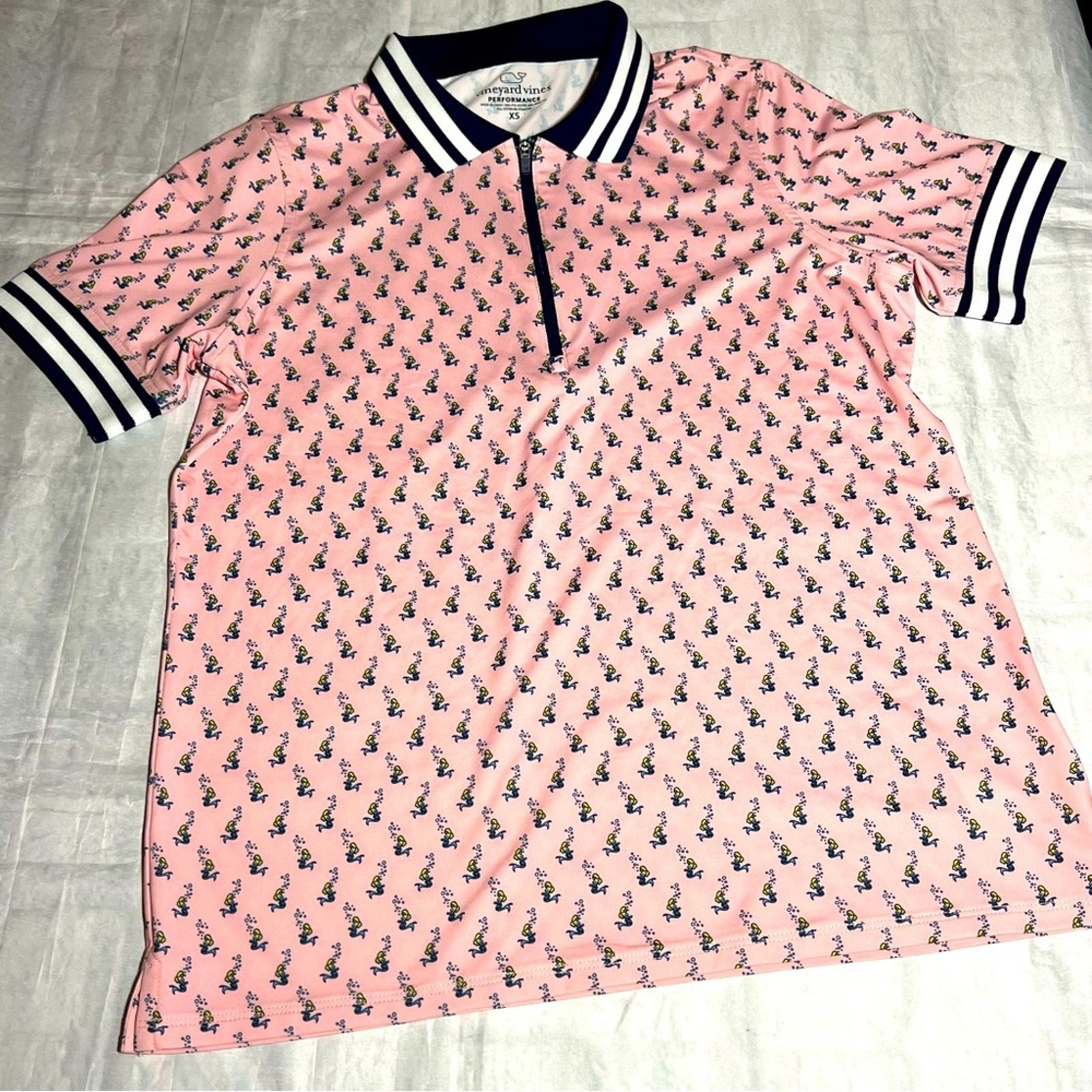 $90 NWOT Vineyard Vines Women’s Palmero Polo XSmall Mermaid Golf Performance