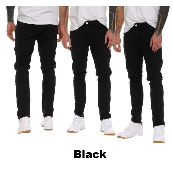 Men’s Straight Slim Fit Flex Stretch Premium Washed Jeans Comfy Denim Pants