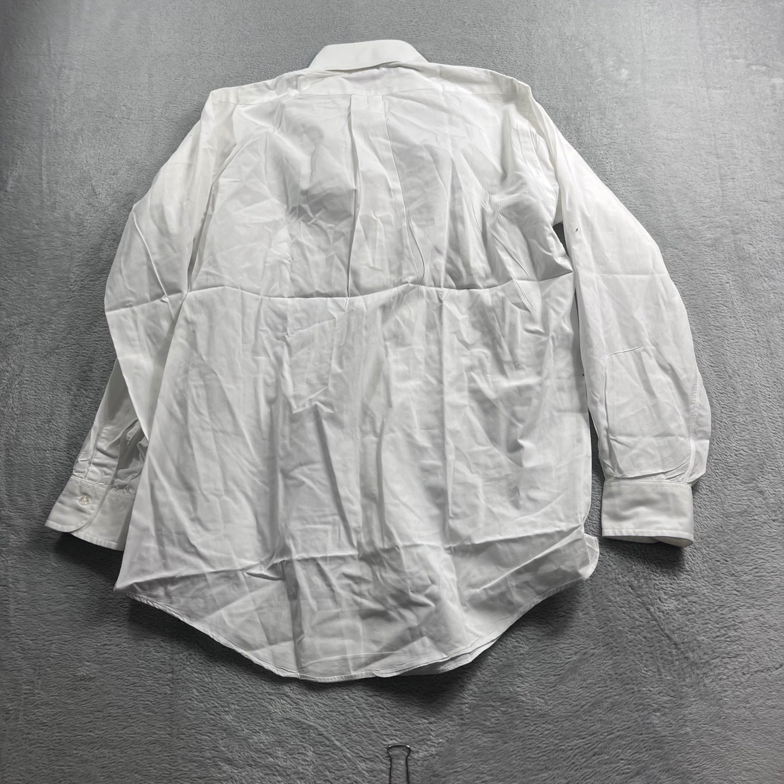 Brooks Brothers Makers White Dress Shirt Mens 14.5-2 Cotton Made in USA Vintage