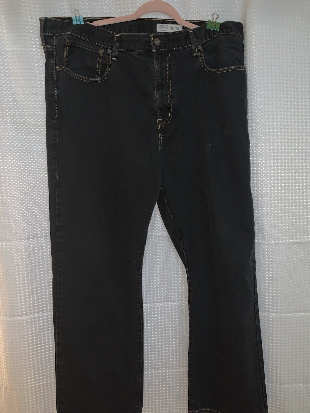 Cremieux Mens Jeans 40 x 30 Straight Leg Medium Wash