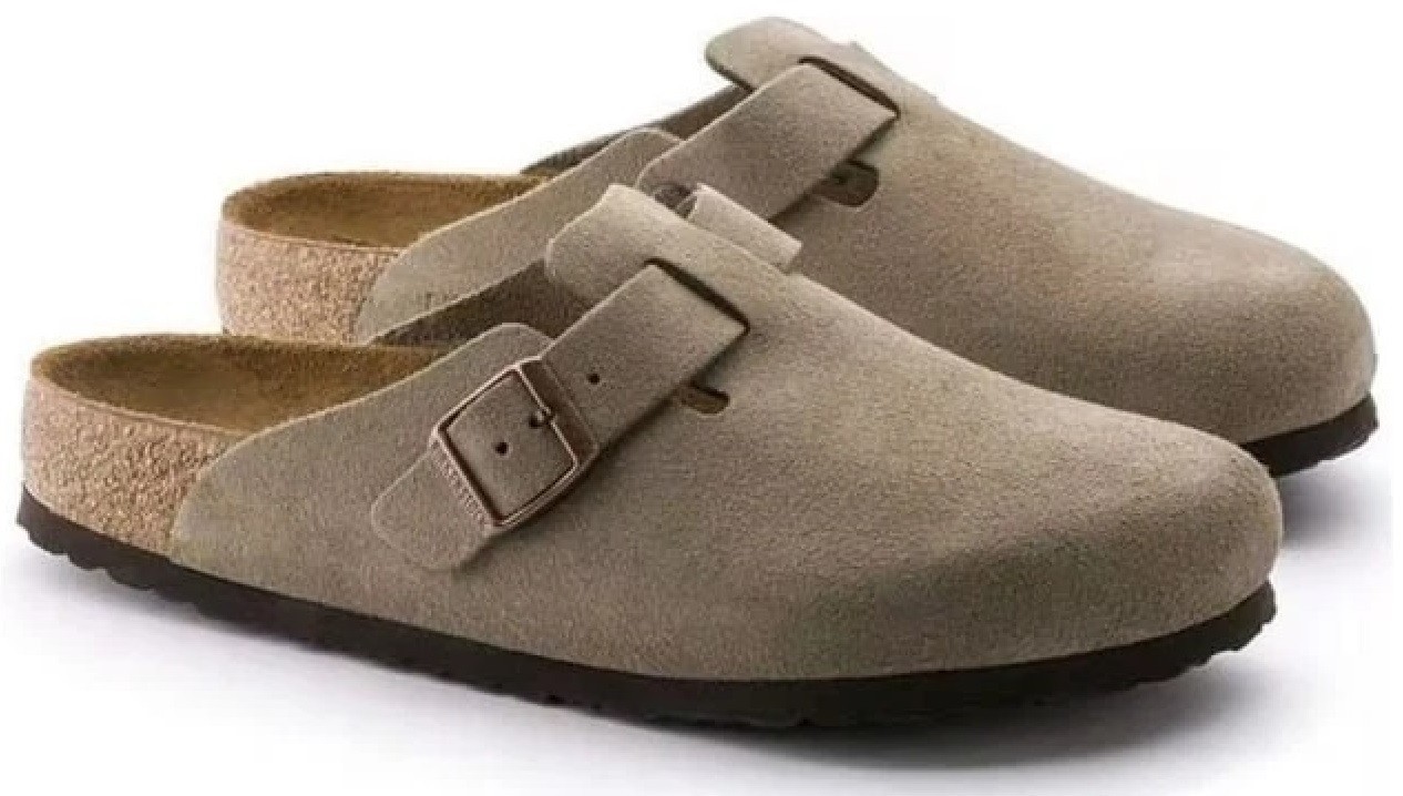 New with box Soft Footbed Suede Leather Unisex Shoes Slip-Ons