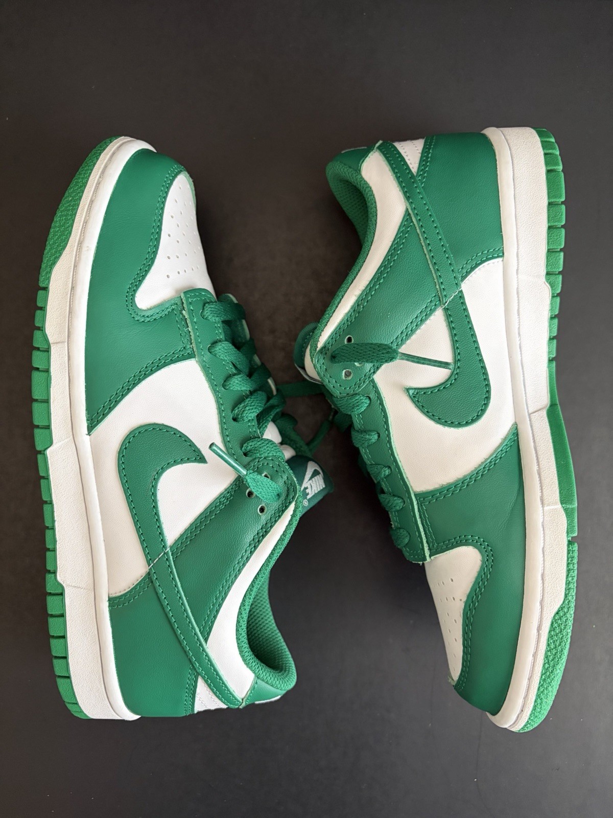 Nike Dunk Low GS White Malachite Green FB9109-114 Youth Size 6.5Y Shoes