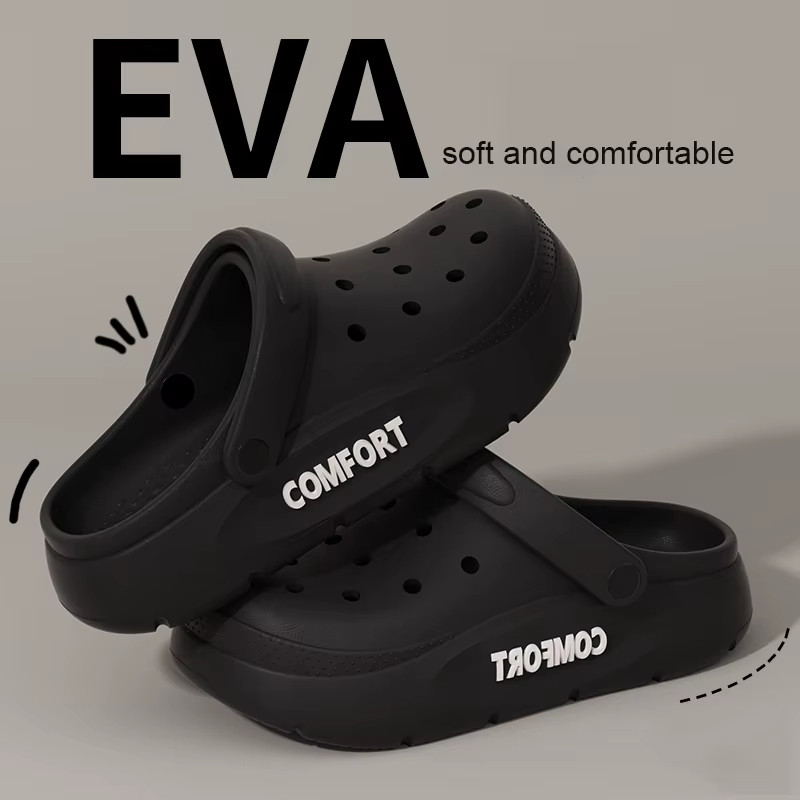 Antislip Garden Clogs Thick Sole Mules Men Women Comfort Beach Sandals