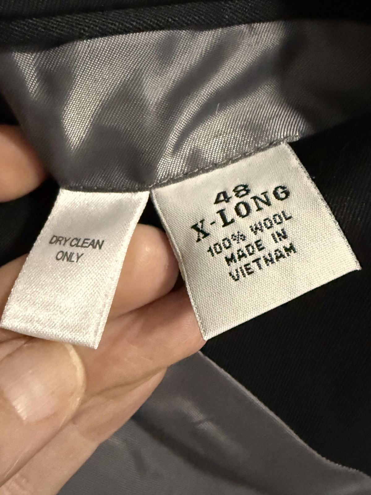 Linea Uomo Huntington Suit Mens 48 XLong 44×32 2 Piece Jacket Pants Big Tall