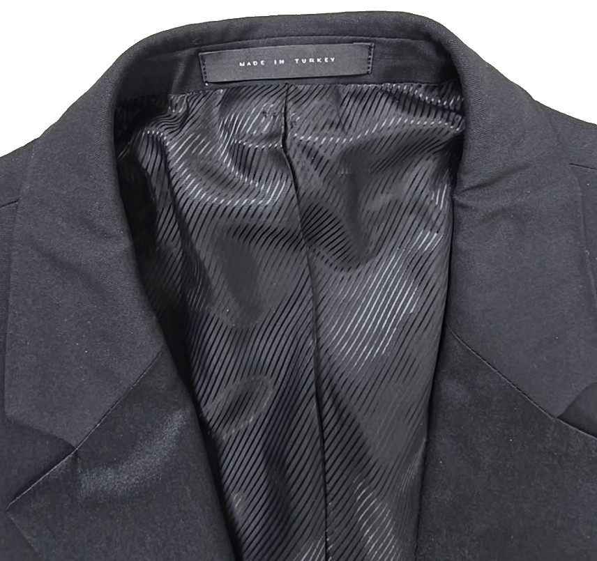 Hugo Boss Men’s “The Stars75/Glamour3” Black 100% Wool Tuxedo 2 Piece US 44R