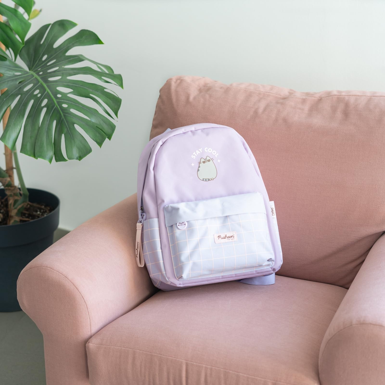 Pusheen Backpack 25L Cute Cat Design, 7.9×11.4×16.5in, Perfect Gift for Cat Love