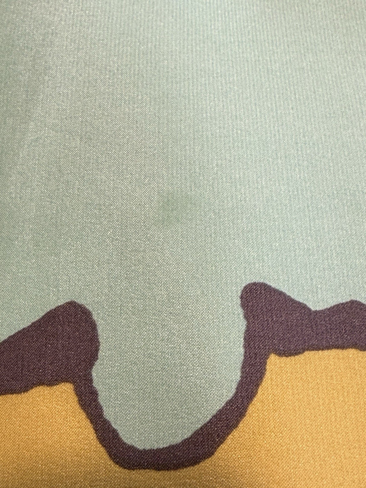Vera Neumann Bold Teal Black Celadon Silk Scarf With Double Layer Border 43in Sq