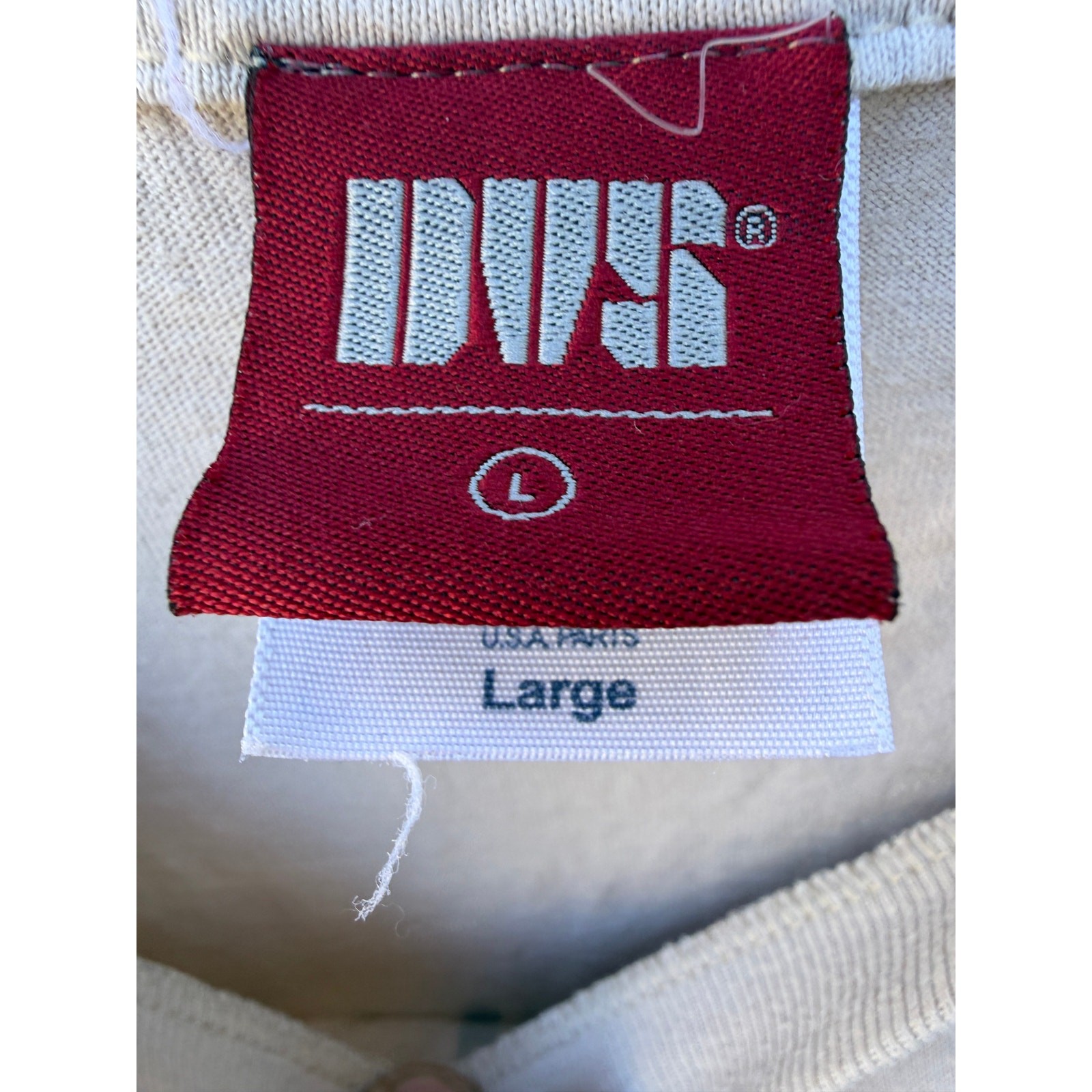 DVS Skate T Shirt Mens Large Beige Graphic Logo Streetwear