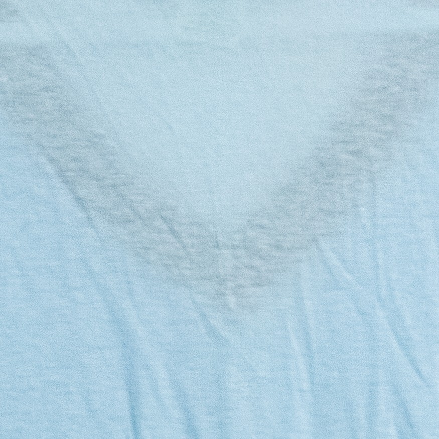 Ched By Anvil Mens Sky Blue Black Polycotton T-Shirt V-Neck One Size Fits All