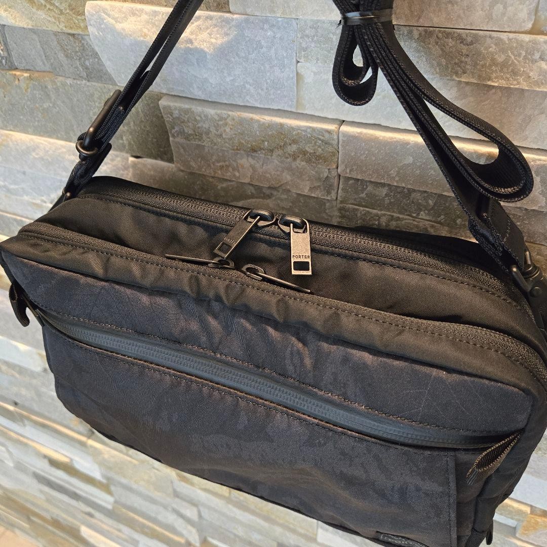 Porter Dark Forest Camouflage Shoulder Bag Nylon/Polyester Used