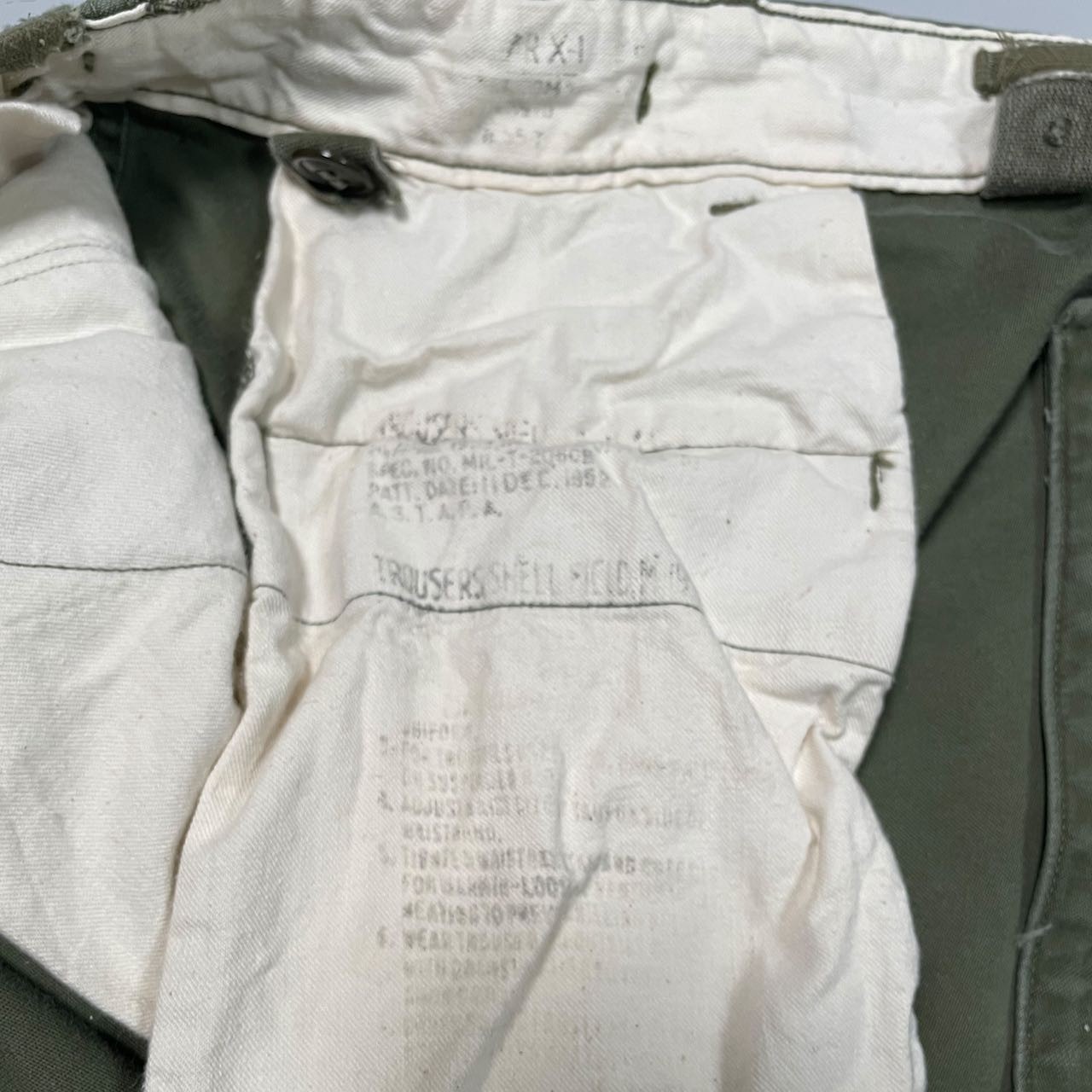 VTG 1952 US Army M51 Field Shell Trousers Korean War Fulton Cargo Pants 40×29