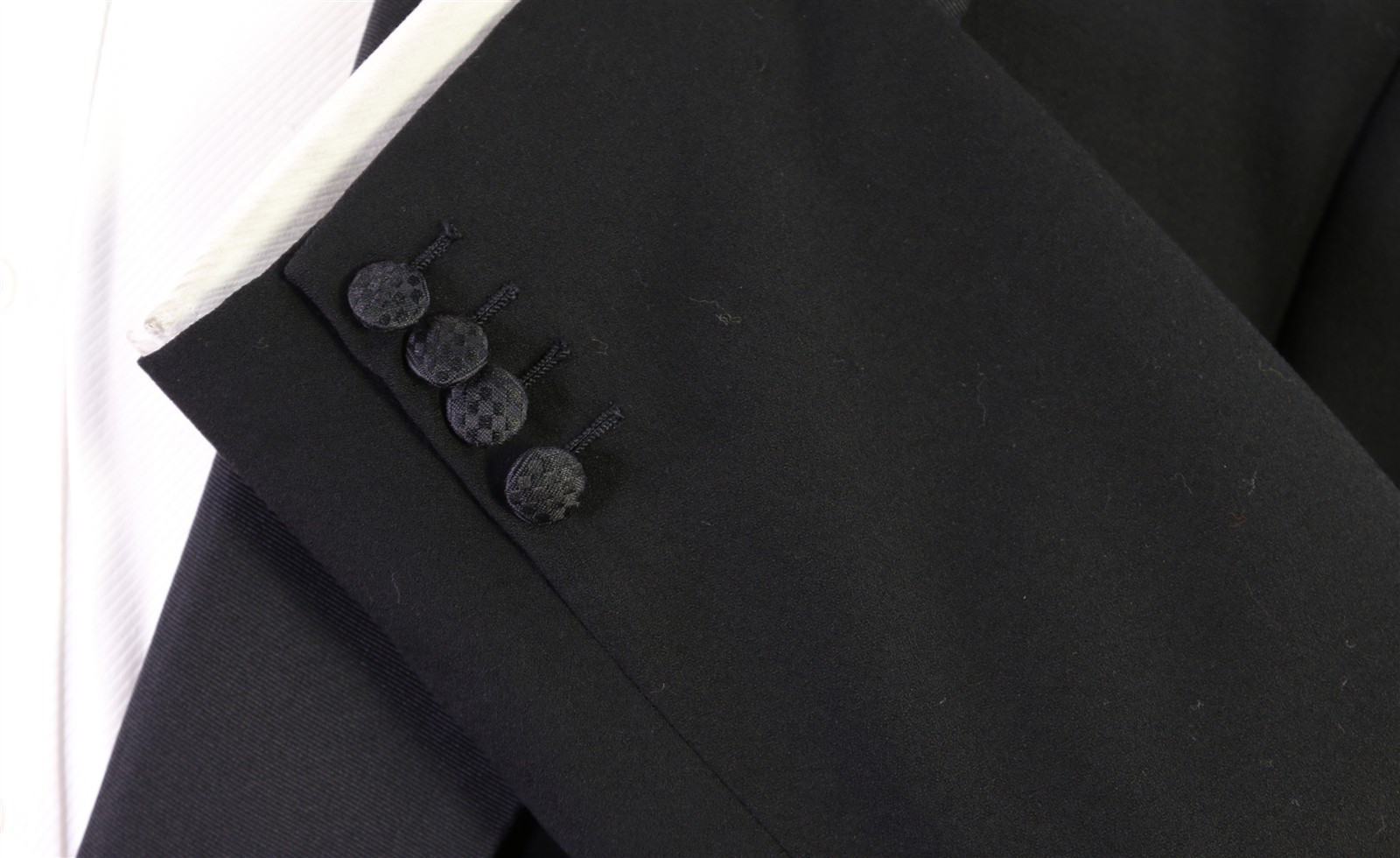 Brioni Black Peak Lapel Tuxedo Formal Wedding Blazer Jacket Pure Escorial 48R