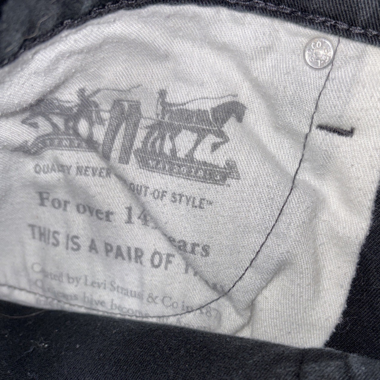 Levi’s 513 Jeans Dark Black Denim Slim Straight Stretch Men’s Size 38X29