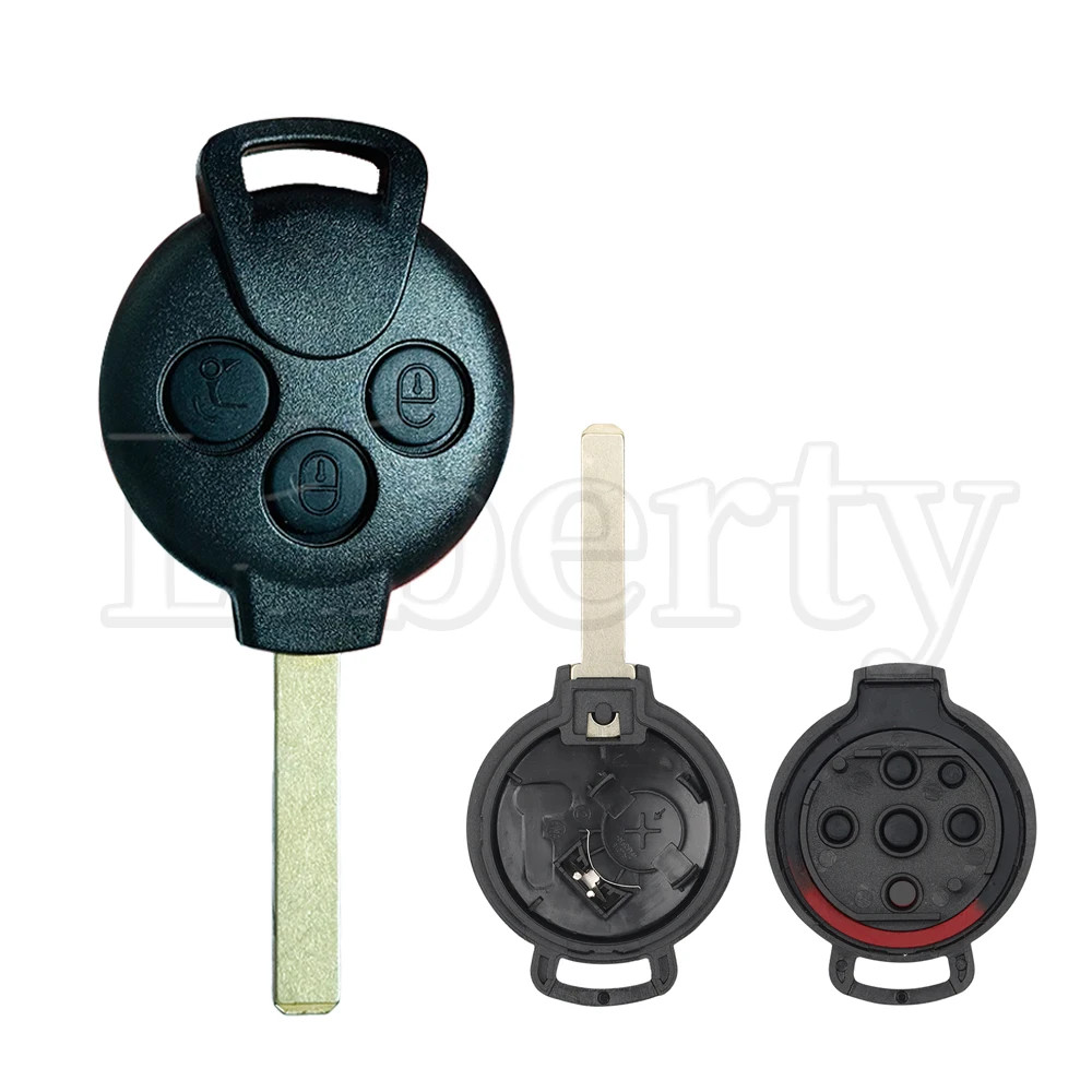 Liberty 3 Buttons Smart Car Remote Key For Mercedes Benz Smart Fortwo 451