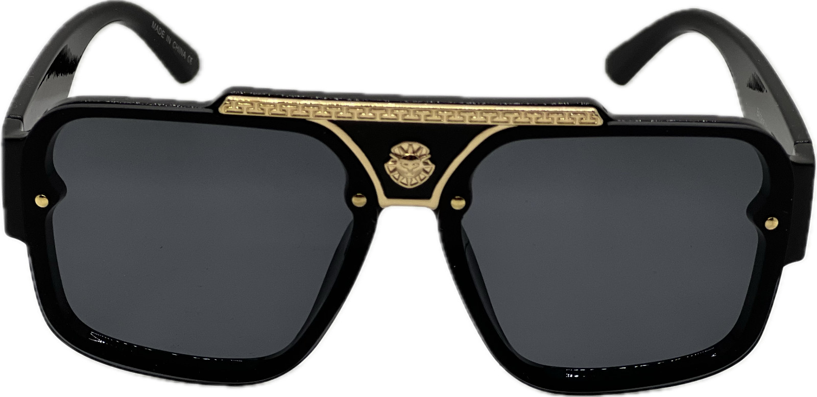 Men’s Sunglasses Classic Hip Hop Flat Top Cholo Swag Square Black Lens Fashion