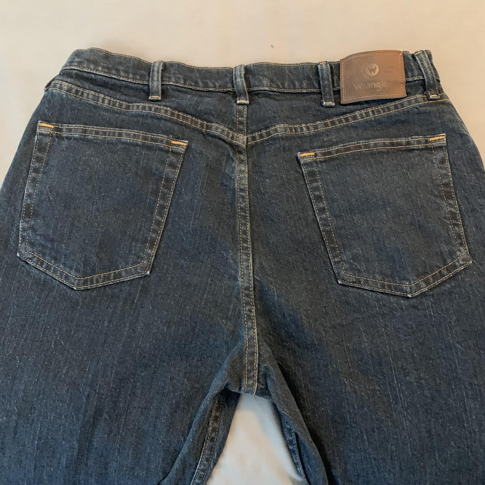 Wrangler Jeans Mens 36×30 Blue Regular Fit Comfort Straight Leg Denim Pants