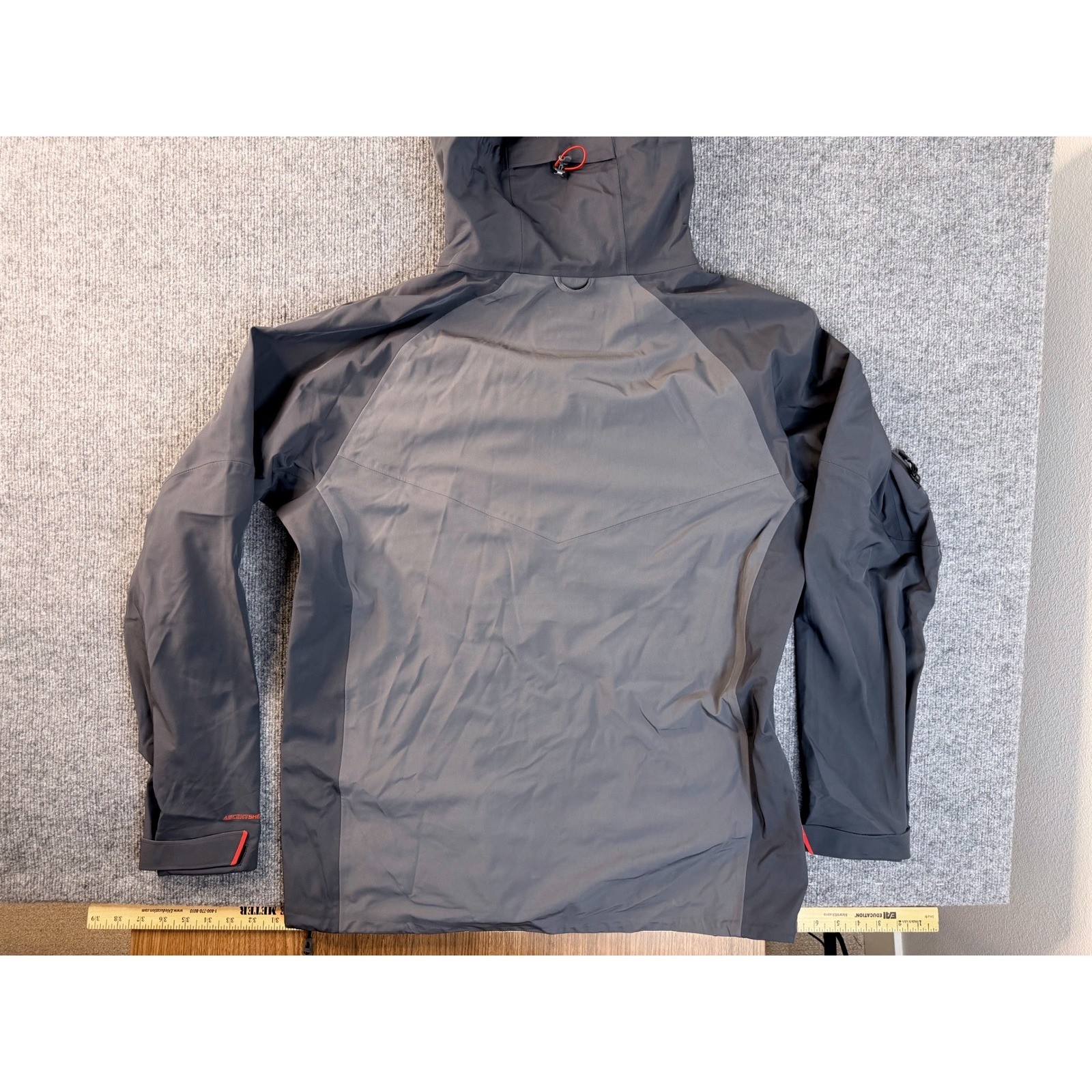 Outdoor Research Jacket Men XL Gray Orange Softshell Hooded Hikin Full Zip XL/TG