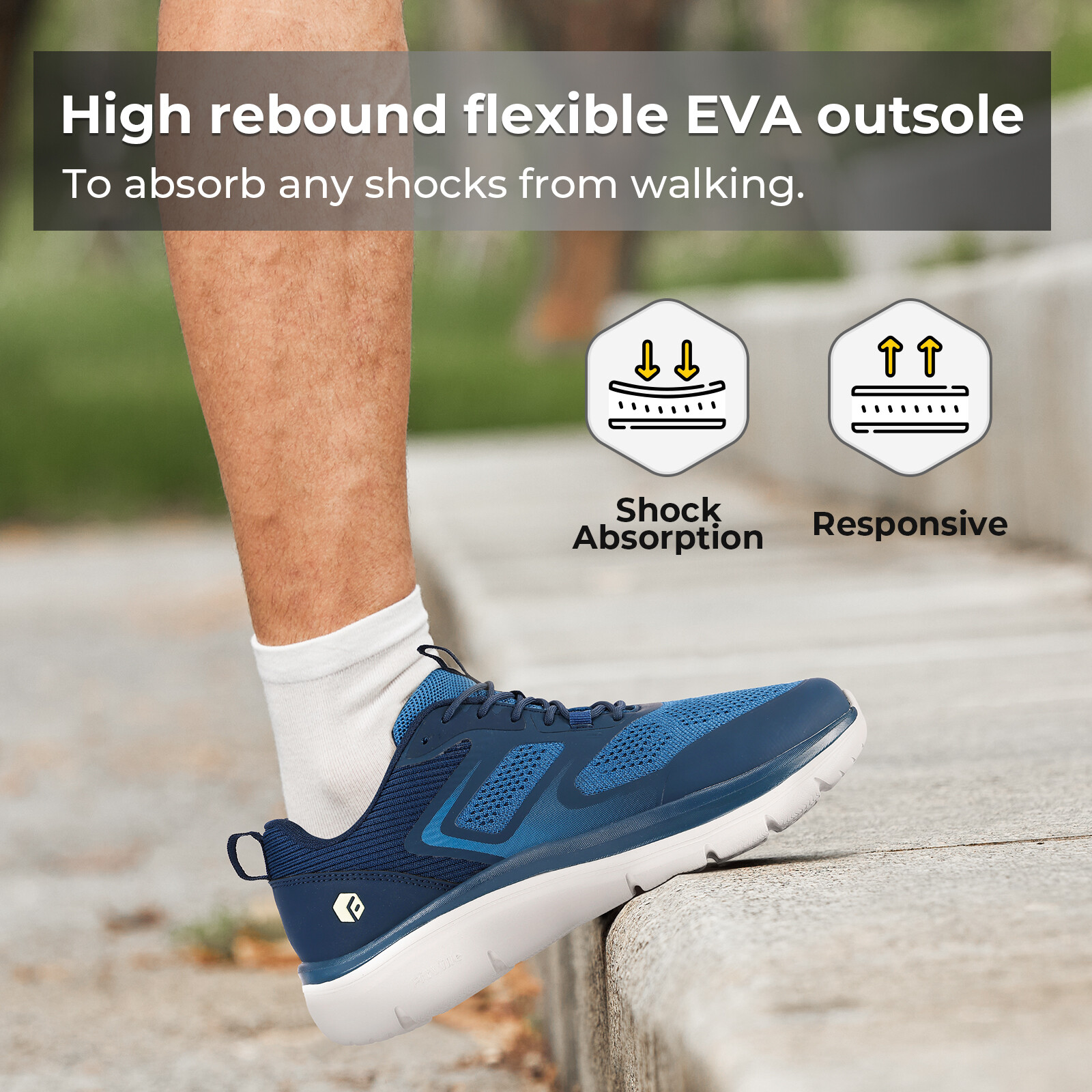 FitVille Mens Walking Shoes Lightweight Extra Wide Sneakers Cushioned Breathable