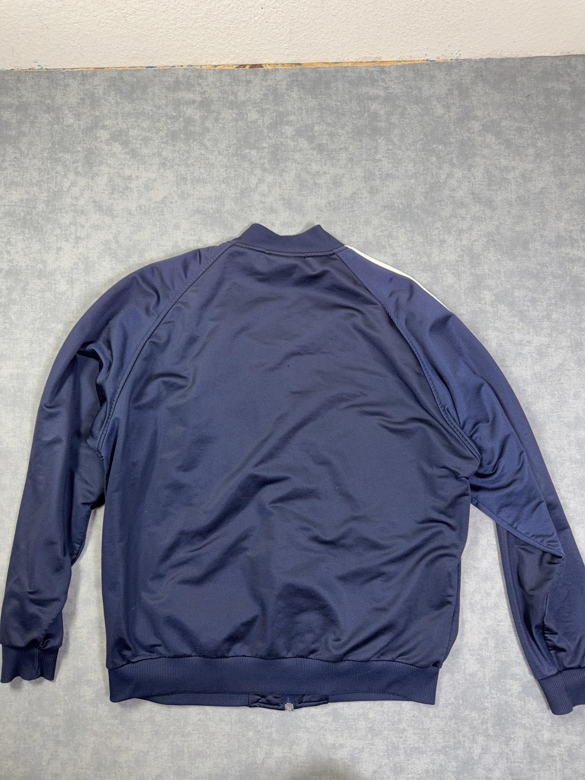 Vintage Adidas Originals Track Jacket Mens XL Blue Full Zip Three Stripes