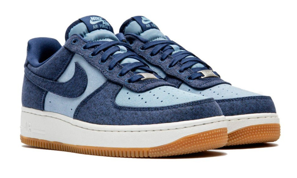 Nike Air Force 1 Low ’07 LV8 Denim Navy Worn Blue IR0951-400 Men’s Size New