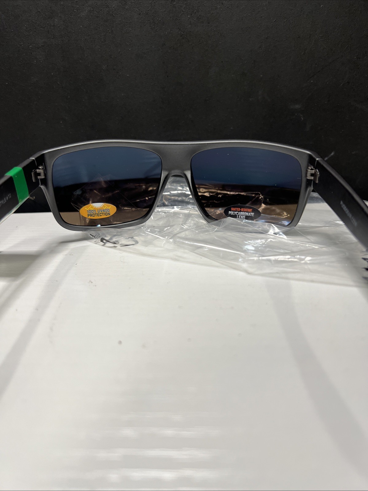 Pugs Trend T2 Sunglasses w/ Gray Frame & Blueish Colored Lenses New UV400