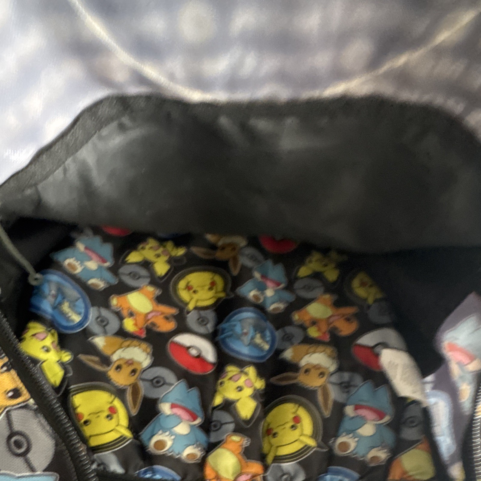 Pokemon Backpack and Lunch Box Set Pikachu Eevee Poke Ball All Over Print