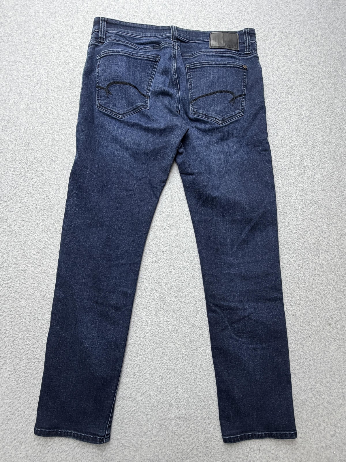 Mavi Jake Jeans Mens 33×32 Dark Wash Blue Slim Tapered Stretch Denim Pants