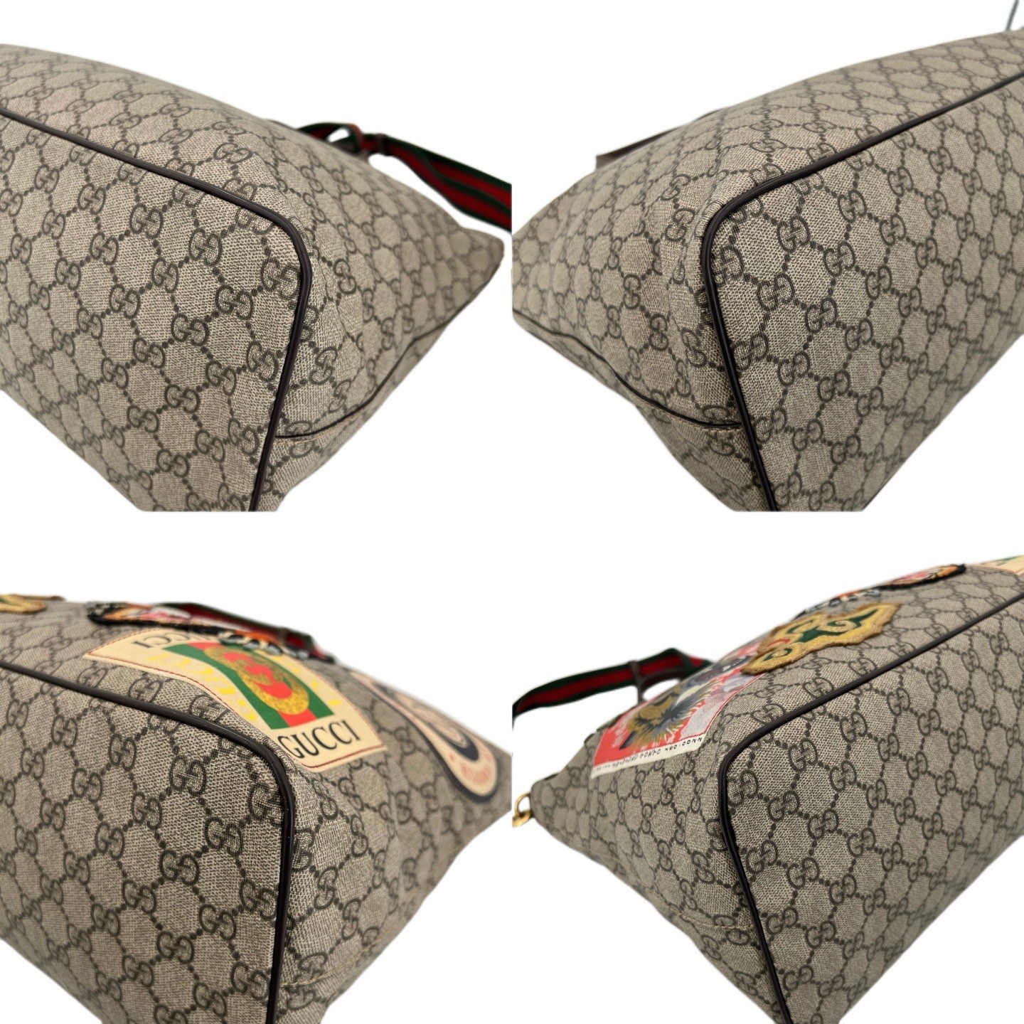 Gucci Soft GG Supreme Monogram Courrier Medium Crossboy Tote