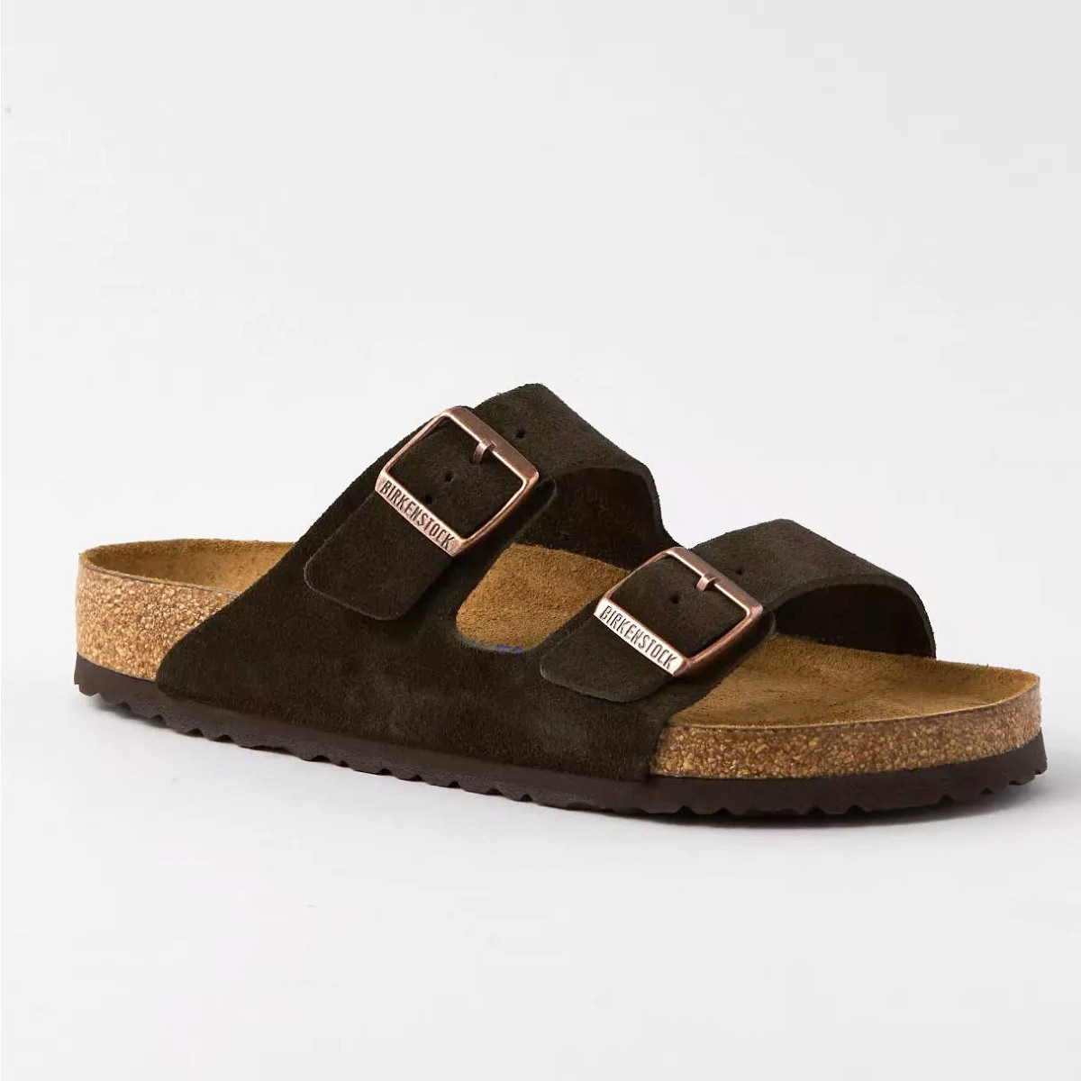 Birkenstock Arizona Classic Mocha Suede Leather Soft Footbed Unisex Sandals