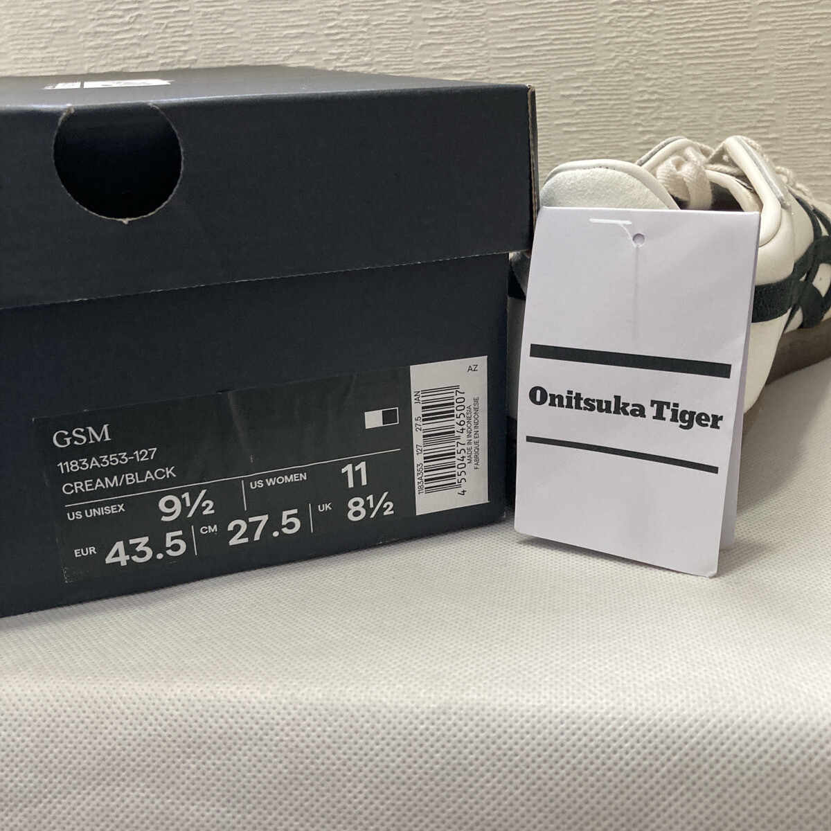 Onitsuka Tiger GSM 1183A353 127 CREAM BLACK Unisex Shoes