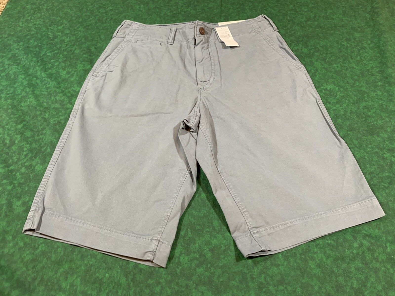 NEW American Eagle Mens Shorts Next Level Flex Grey Chino Size 29 Longer