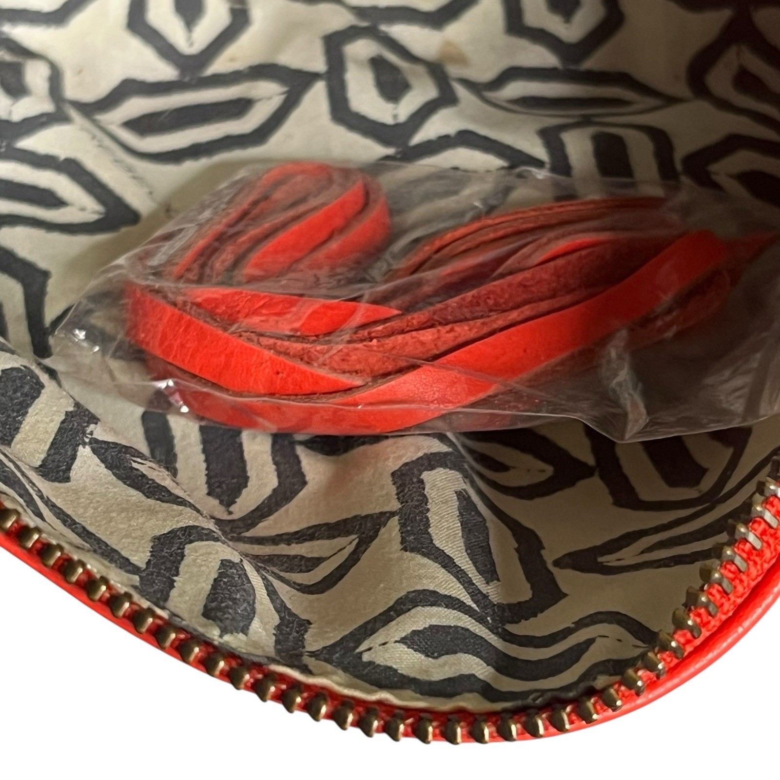 Rebecca Minkoff Leather Mini Mac Clutch Crossbody Bag Convertible Tomato Red