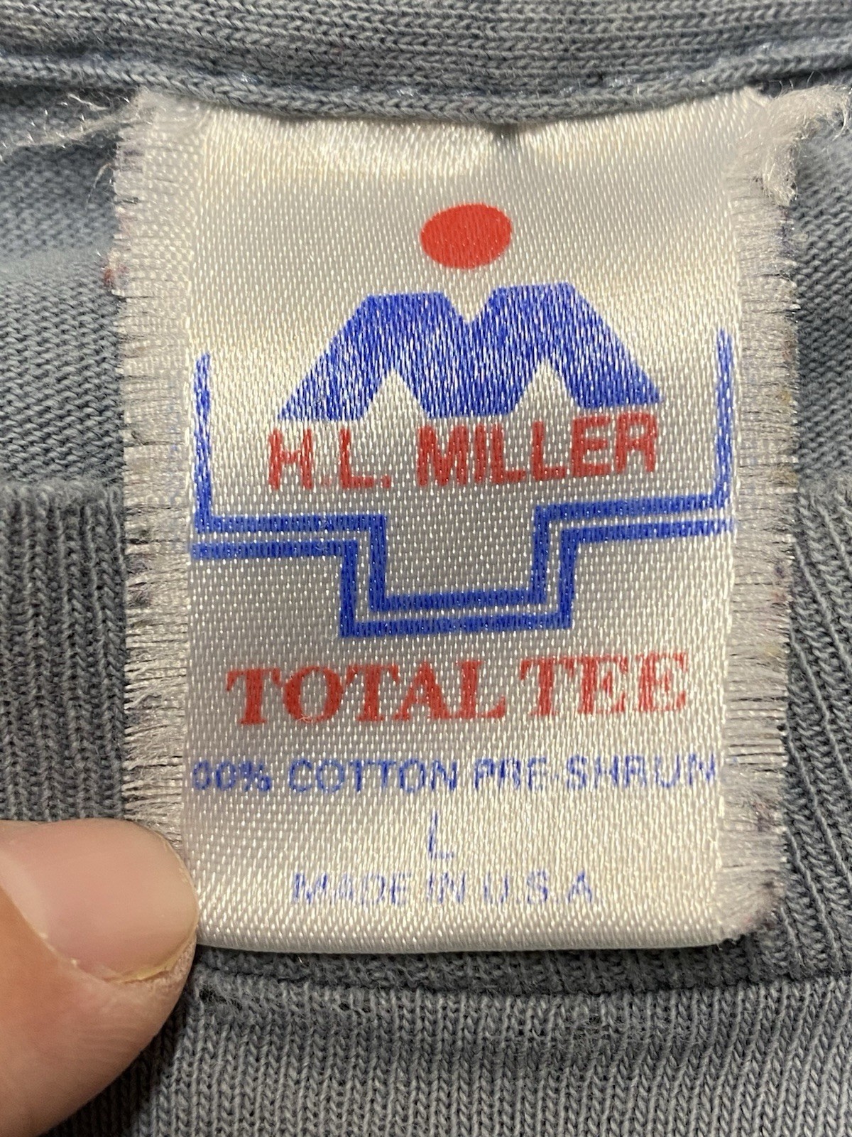 Vintage Total Tee “Chart of Hawaiian Islands” T-Shirt Blue Size L Made in USA