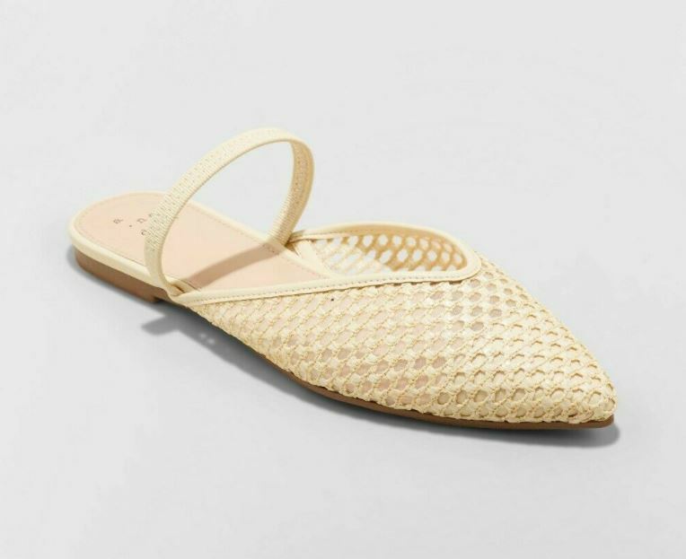 Women’s Amabel Flats and Slip-Ons Natural – A New Day – CHOOSE SIZE