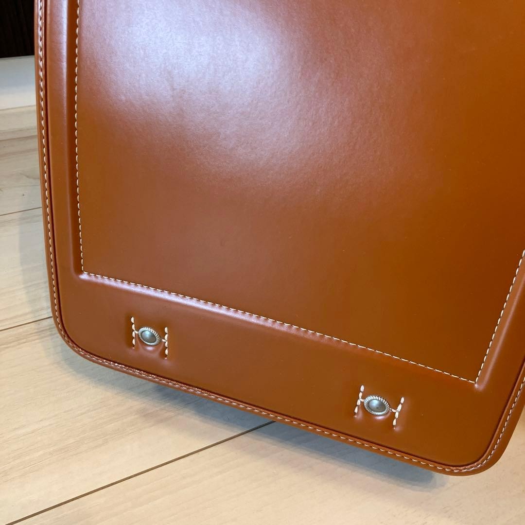 Tsuchiya Kaban Premium Camel Randoseru Unisex Backpack Atelier Clarino Pouch