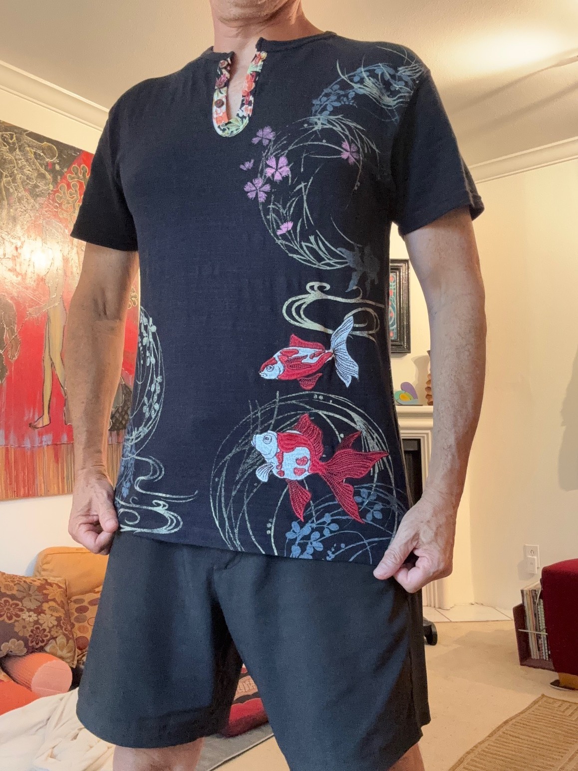mens shirt Ryugi Assaku Japanese Wa-Gara