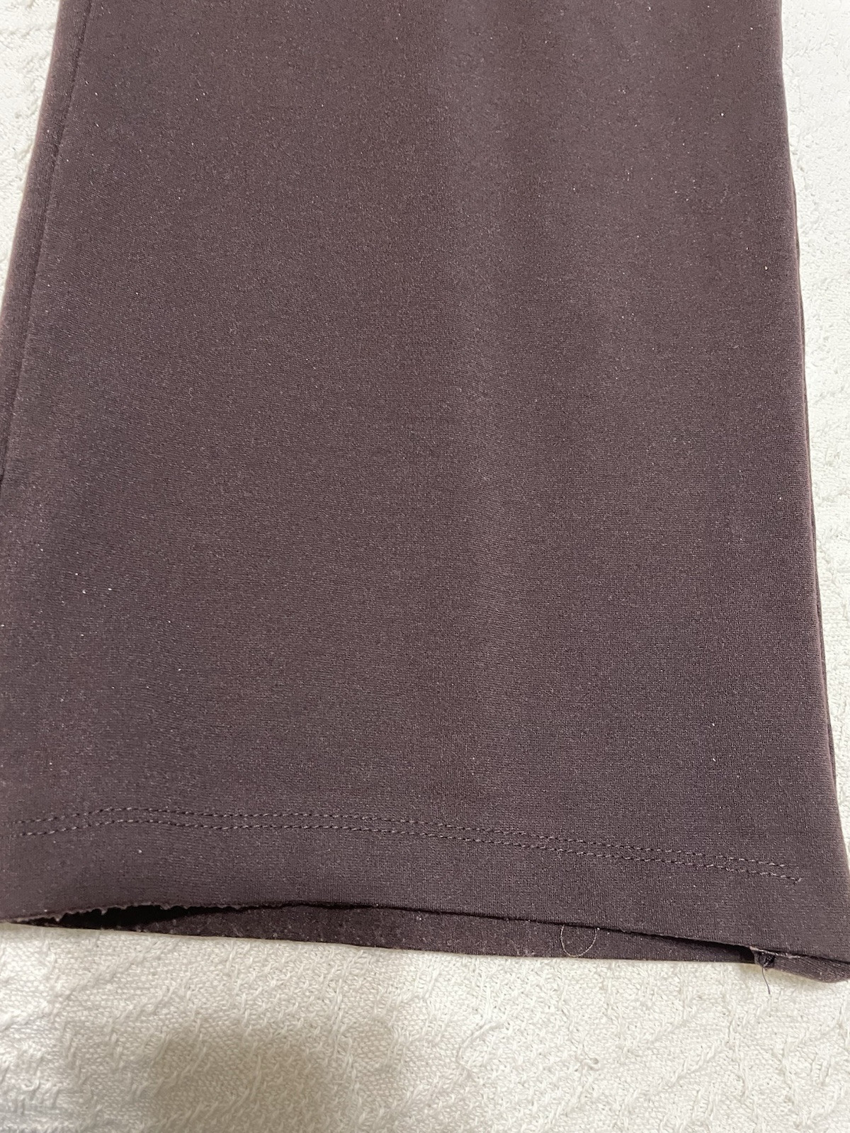 Eileen Fisher knit PO Burgandy wide leg ankle pants, wide elastic waistband, XL