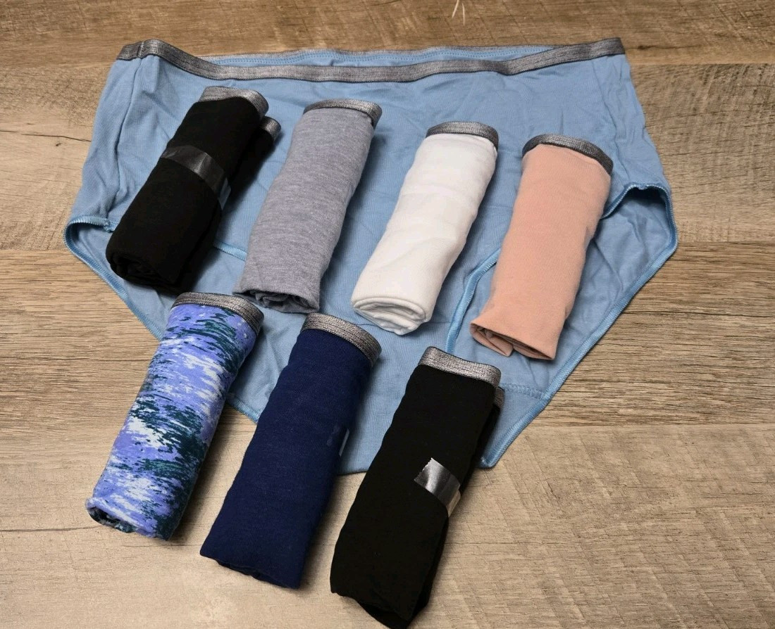 (8 Pack) HANES Women’s Breathable Cotton Strech Underwear Assorted Colors Sz 6 M