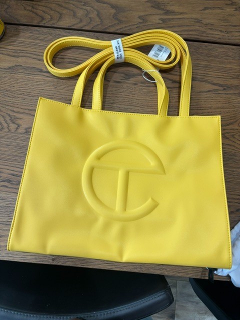 New Telfar Medium Yellow Shopping Bag