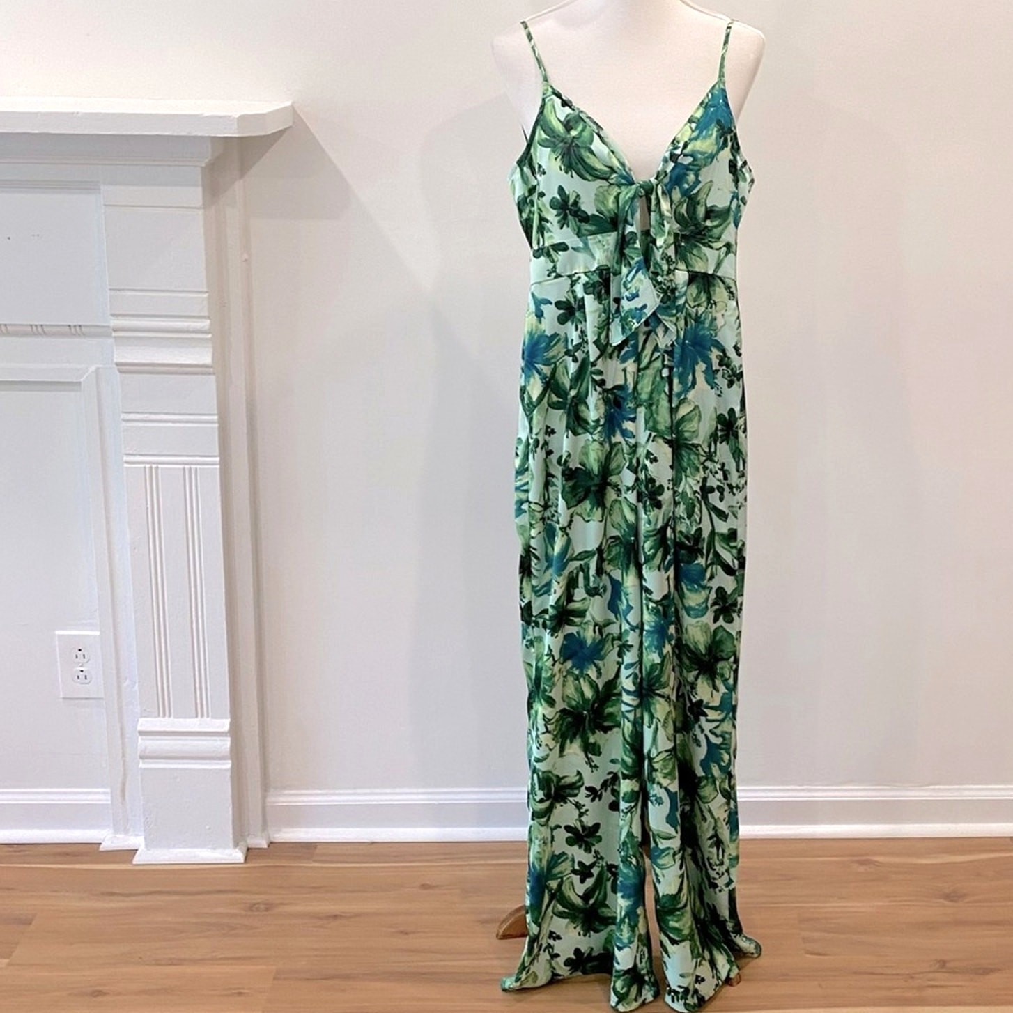 ZARA Jumpsuit Wide leg Pants Vacation Tropical Cruise Boho Resortwear Travel